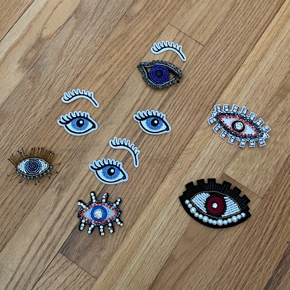 Embroidered Eye Patches Set